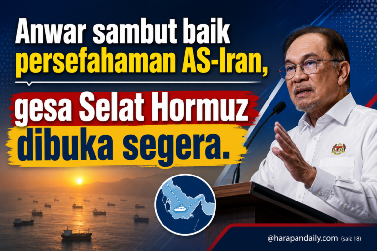 Anwar sambut baik persefahaman AS-Iran, gesa Selat Hormuz dibuka segera