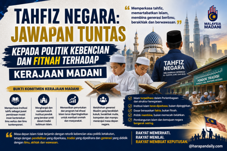 RENCANA | Tahfiz Negara: Jawapan tuntas kepada politik kebencian dan fitnah terhadap kerajaan MADANI