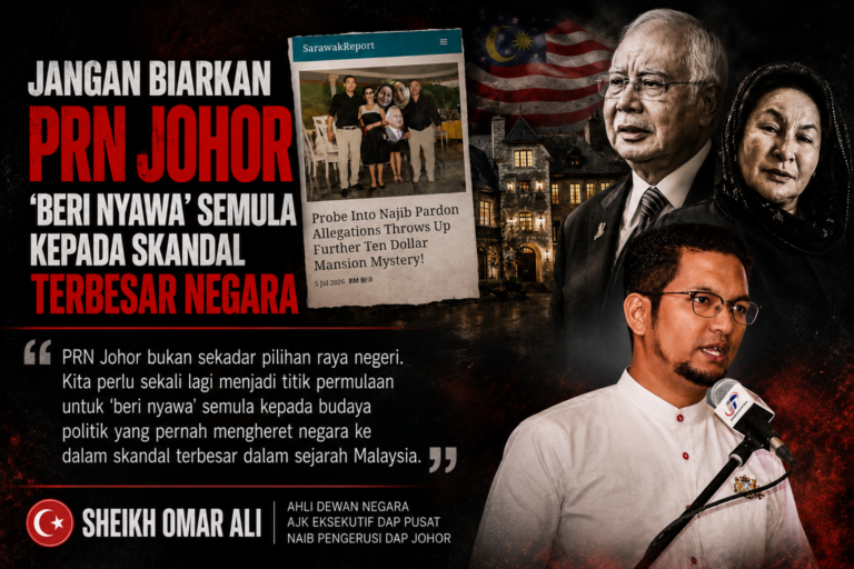 PRN Johor jangan jadi titik kebangkitan semula skandal terbesar negara