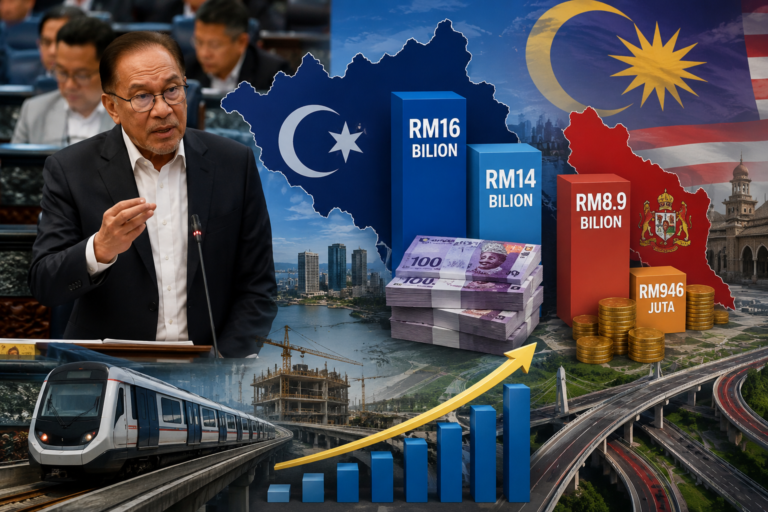 Ramai tak sedar Johor rupanya terima RM16 bilion dari Putrajaya, lebih tinggi dari cukai dikutip