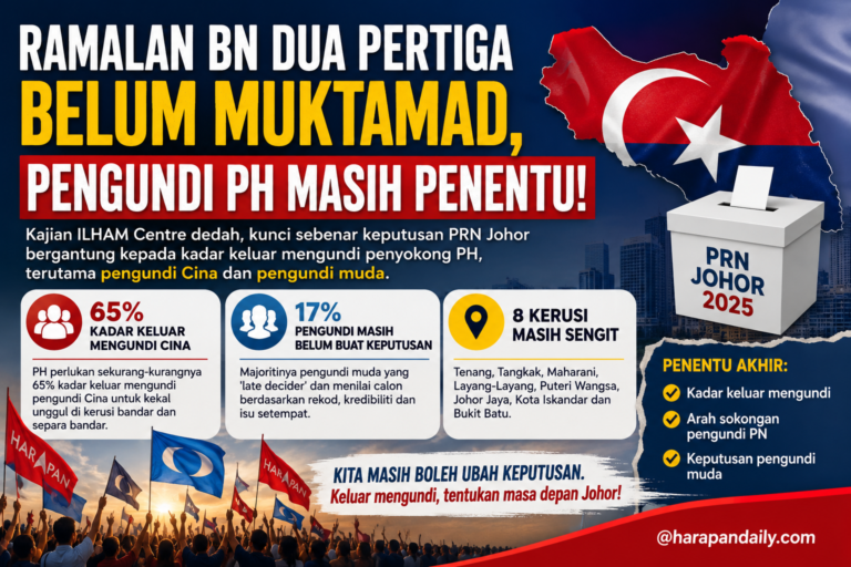 Ilham Centre : Ramalan BN dua pertiga belum muktamad, pengundi PH masih penentu
