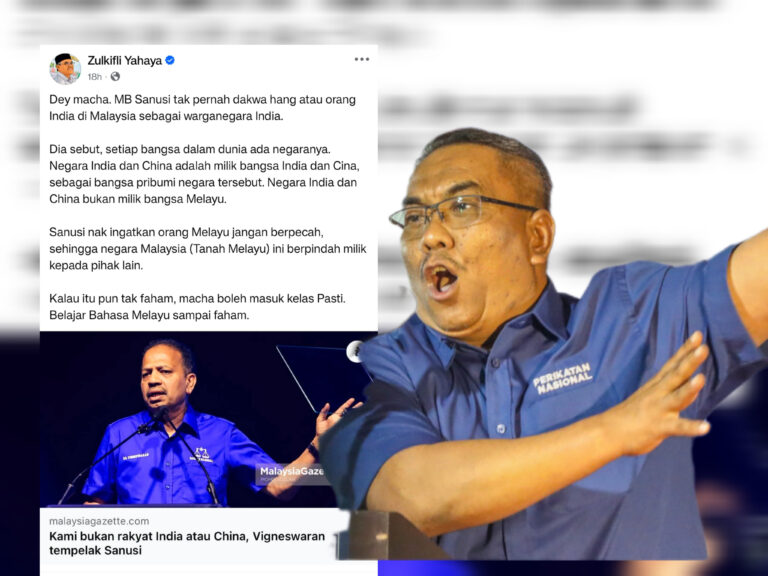 ‘Dey Macha!’ – SetPol Sanusi suruh Presiden MIC belajar BM, masuk kelas Pasti