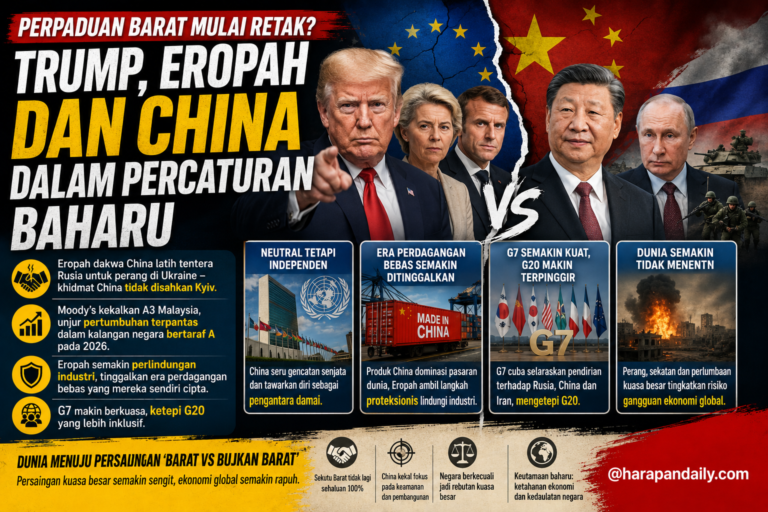 Barat mula berpecah? Trump, Eropah dan China kini dalam percaturan baharu