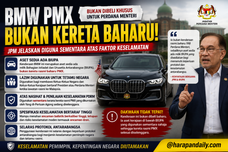 BMW bukan kereta baharu, JPM jelaskan diguna sementara atas faktor keselamatan PMX