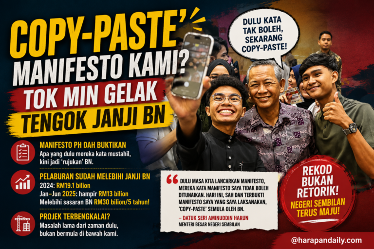 ‘Copy-paste’ manifesto kami? Tok Min gelak tengok janji BN