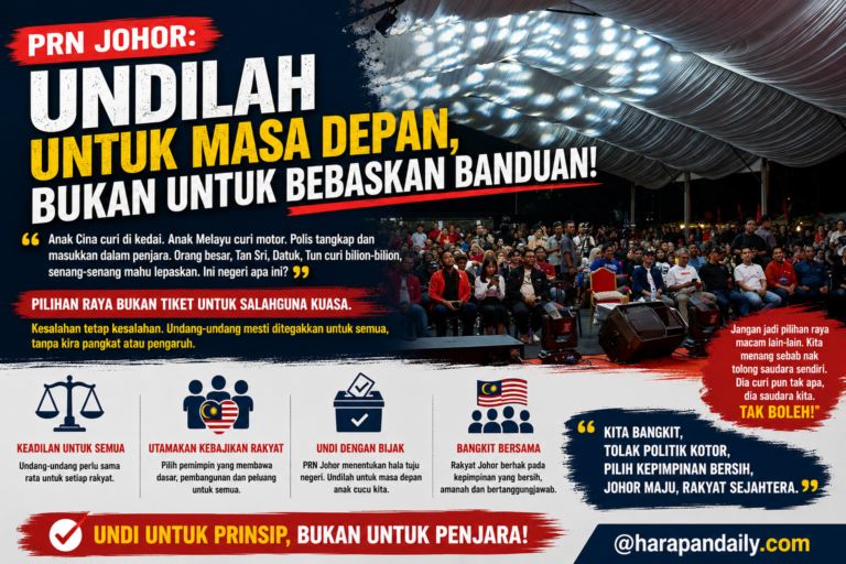 PRN Johor bukan tiket bebas banduan, PMX tempelak kempen ‘undi untuk selamatkan individu’