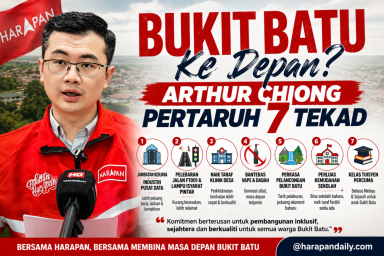Arthur Chiong pertaruh 7 tekad, fokus kerja, kesihatan dan pendidikan di Bukit Batu