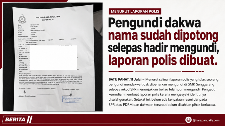 Pengundi dakwa nama sudah dipotong selepas hadir mengundi, laporan polis dibuat