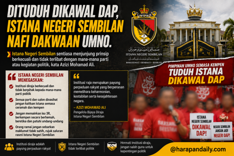 Dituduh dikawal DAP, Istana Negeri Sembilan tampil nafi dakwaan Umno 