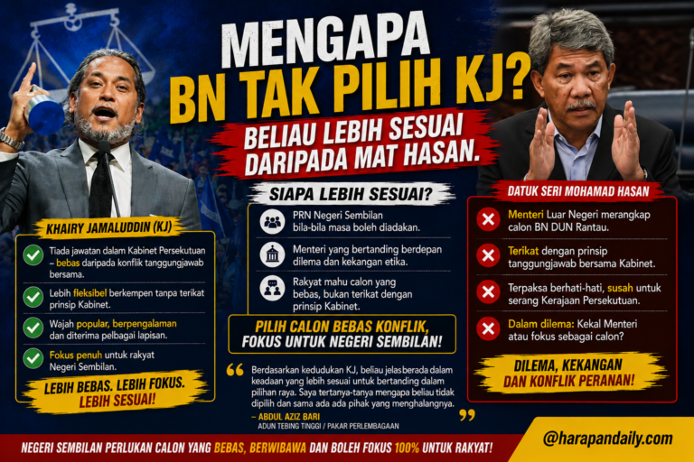 Mengapa BN tak pilih KJ? Beliau lebih sesuai daripada Mat Hasan