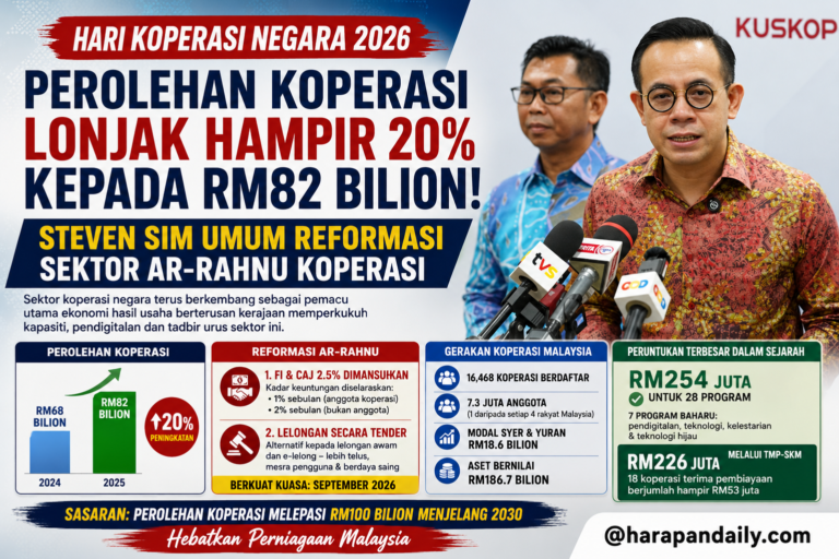 Koperasi kini ‘gergasi’ ekonomi? Perolehan cecah RM82 bilion