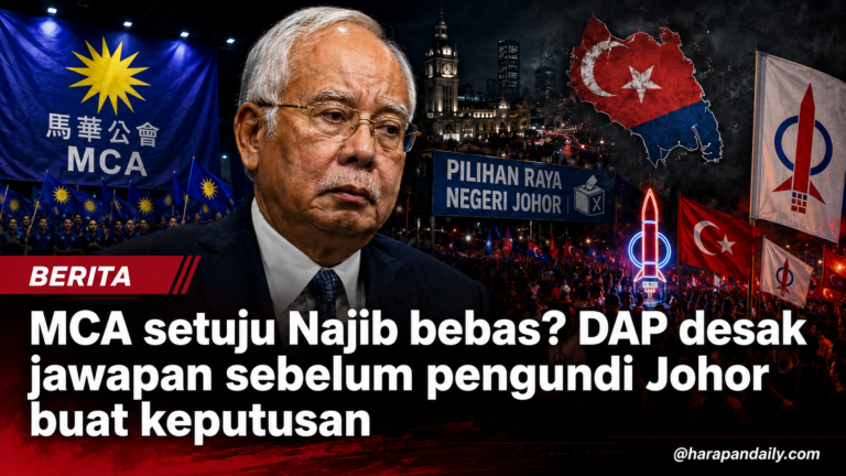 MCA setuju Najib bebas? DAP desak jawapan sebelum pengundi Johor buat keputusan