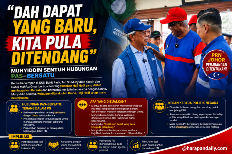 “Dah dapat yang baru, kita pula ditendang” – Muhyiddin sentuh hubungan Pas-Bersatu