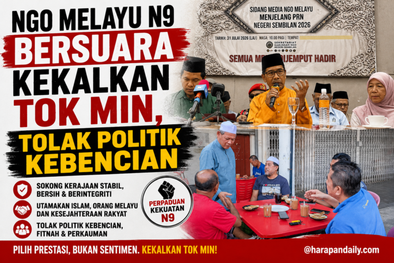 NGO Melayu N9 bersuara kekalkan Tok Min, tolak politik kebencian