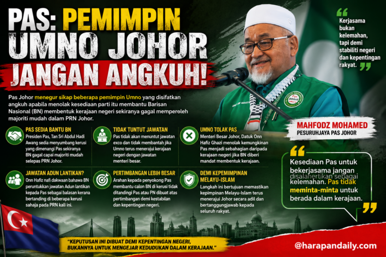 Pas: Pemimpin Umno Johor jangan angkuh!