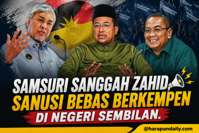 Samsuri sanggah Zahid, Sanusi bebas berkempen di Negeri Sembilan