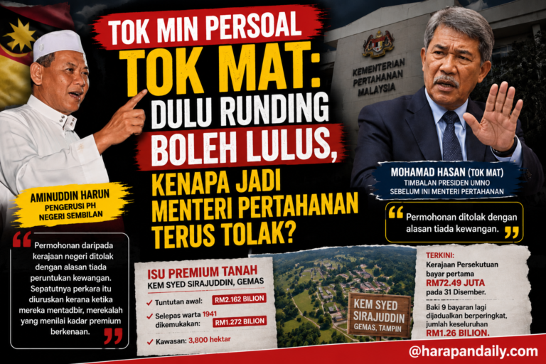 Tok Min persoal Tok Mat: Dulu runding boleh lulus, kenapa jadi Menteri Pertahanan terus tolak? 