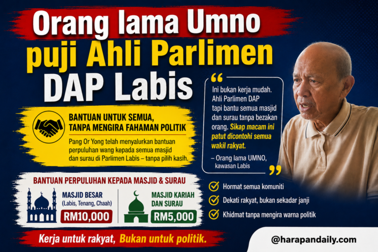 Orang lama Umno puji Ahli Parlimen DAP Labis, dakwa bantuan masjid tak pernah putus
