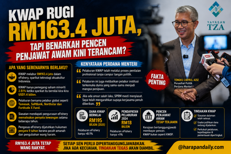 KWAP rugi RM163.4 juta, tapi benarkah pencen penjawat awam kini terancam? 