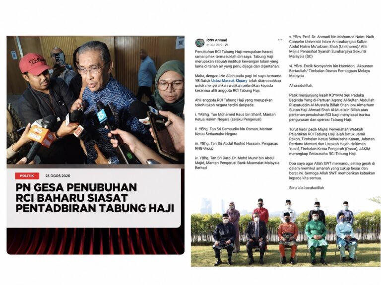 Tuntutan tubuh RCI baharu buka semula hantaran 2022 Pas bagi watikah pelantikan anggota RCI TH