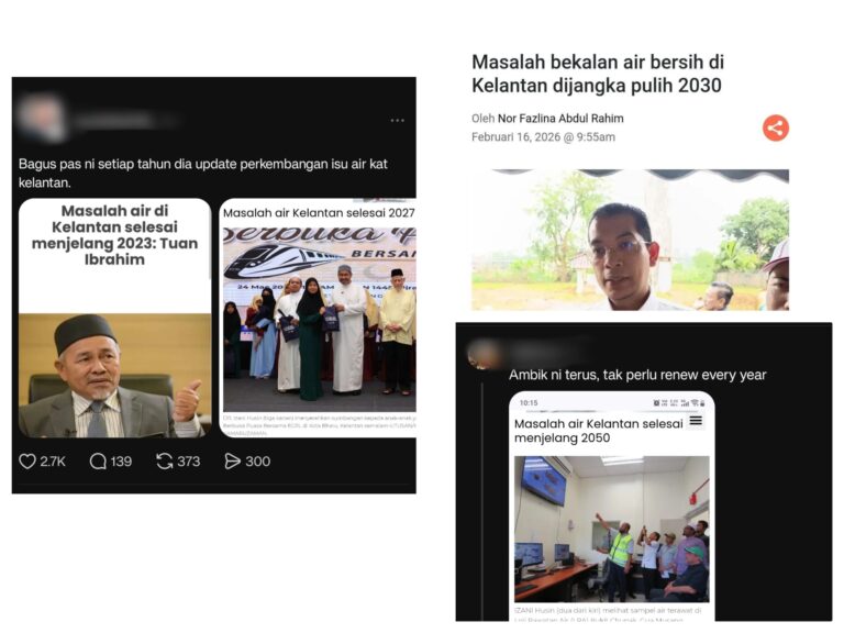 Rakyat sindir Pas tiap-tiap tahun janji masalah air di Kelantan selesai