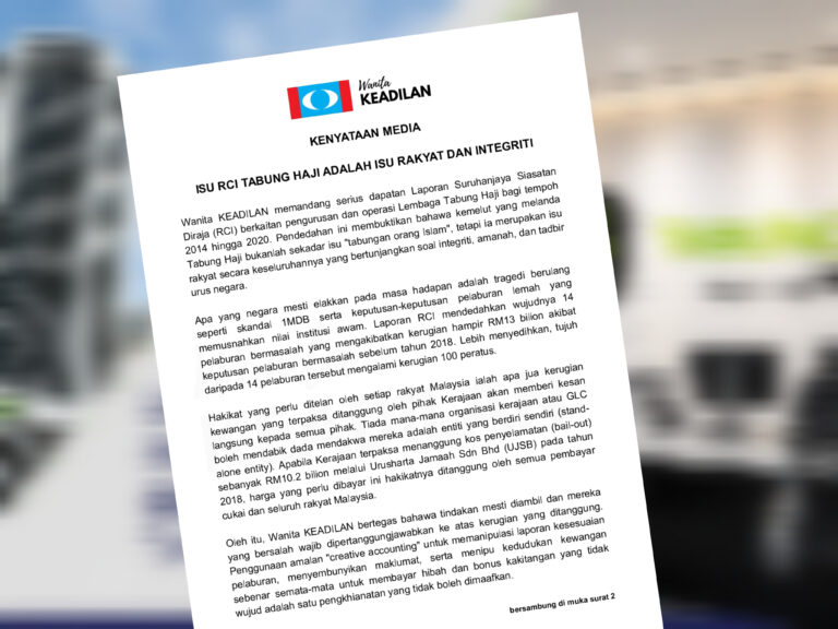 RCI TH bongkar kerugian besar, Wanita PKR sifatkan ‘pengkhianatan yang tak boleh dimaafkan’