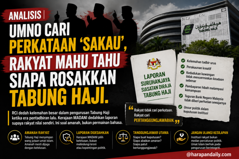 ANALISIS | Umno cari perkataan ‘sakau’, rakyat mahu tahu siapa rosakkan Tabung Haji