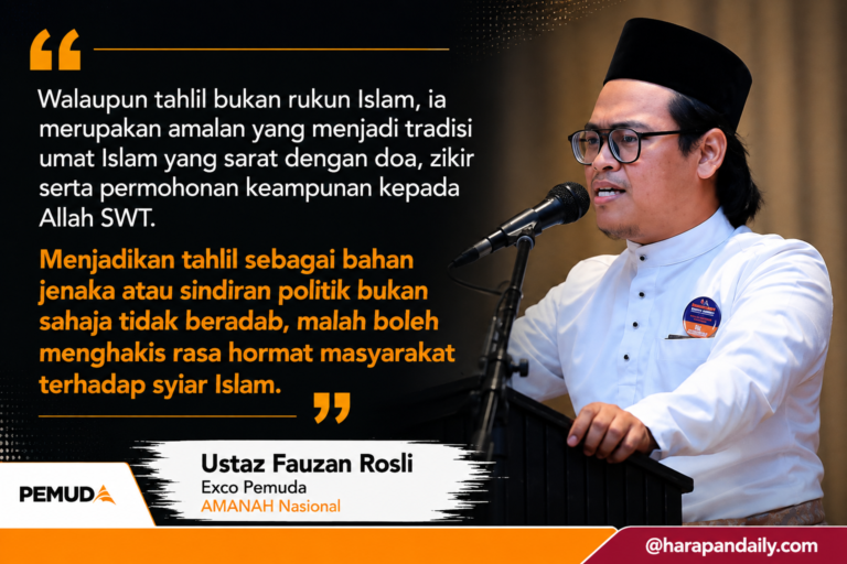 Menang jangan sampai hina tahlil, Pemuda AMANAH tempelak Exco Pemuda Umno