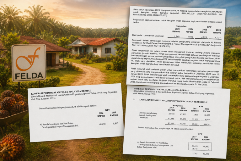 Selepas TH, kini RM119 juta sangkut di Al-Rawda : Generasi ke- 2 FELDA persoal duit KPF ke mana?
