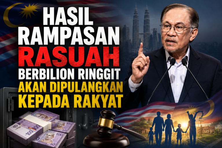 Hasil rampasan rasuah berbilion ringgit akan dipulangkan kepada rakyat