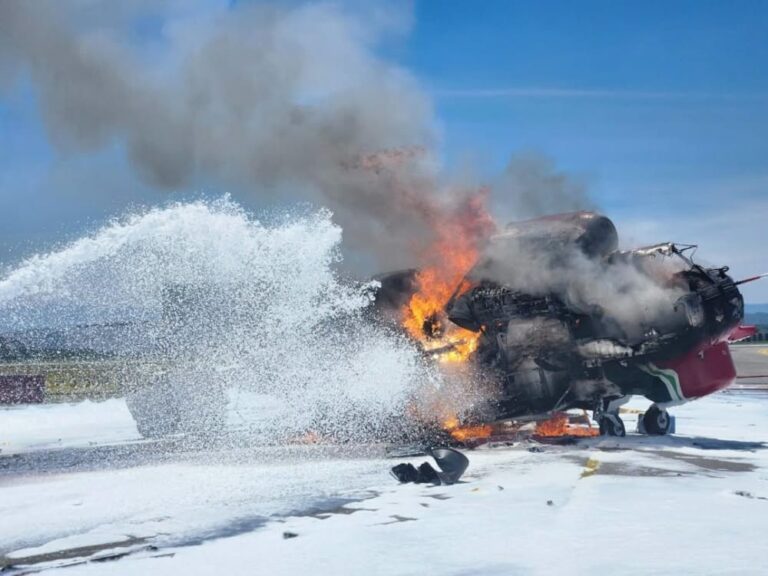 Helikopter Ukraine terbakar di Subang, empat krew sempat selamatkan diri