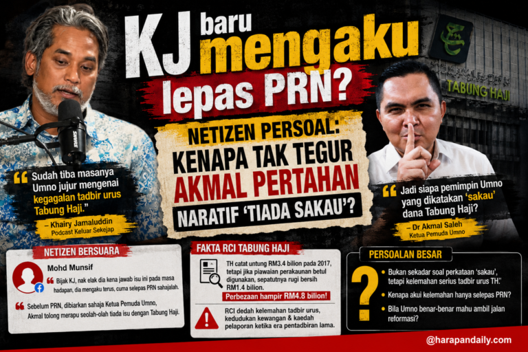 KJ baru mengaku lepas PRN? Netizen persoal kenapa tak tegur Akmal pertahan Naratif ‘tiada sakau’