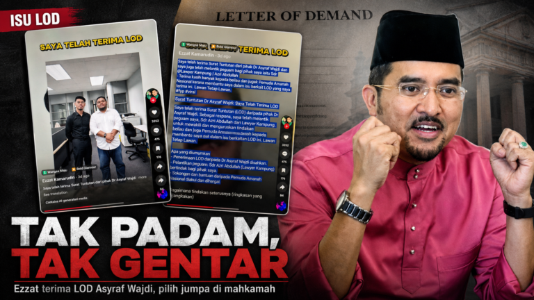 Tak padam, tak gentar: Ezzat terima LOD Asyraf Wajdi, pilih jumpa di mahkamah