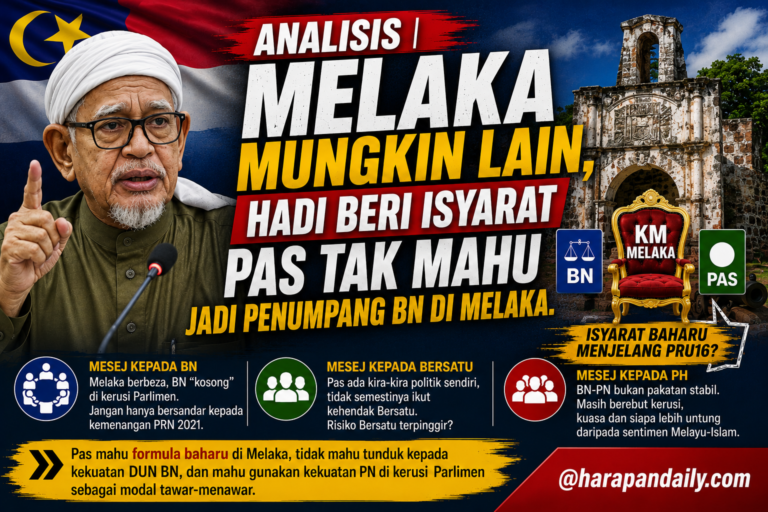 ANALISIS | Melaka mungkin lain, Hadi beri isyarat Pas tak mahu jadi penumpang BN di Melaka?