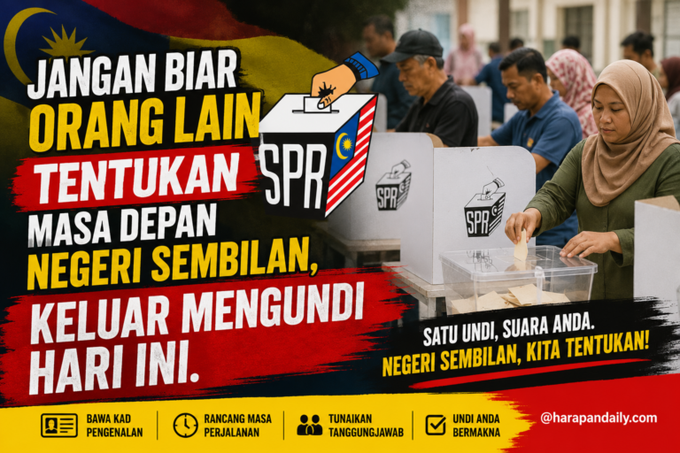 Jangan biar orang lain tentukan masa depan Negeri Sembilan, keluar mengundi hari ini