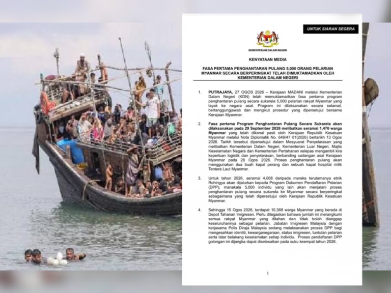 Tindakan tegas kerajaan dah mula, 5,000 warga Myanmar akhirnya dihantar pulang bermula 29 Sept ini