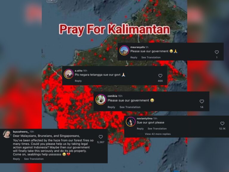 Jerebu makin teruk, netizen Indonesia serbu sosial media rakyat Malaysia dengan ‘sue our government’