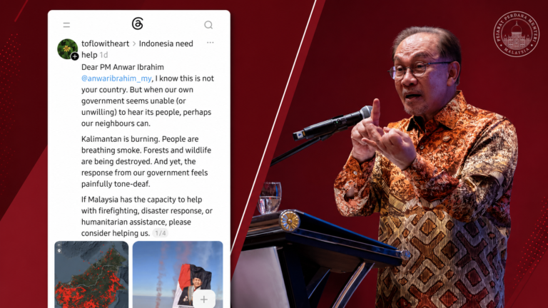 Kalimantan terbakar, warga Indonesia mohon PM Anwar pertimbang bantuan