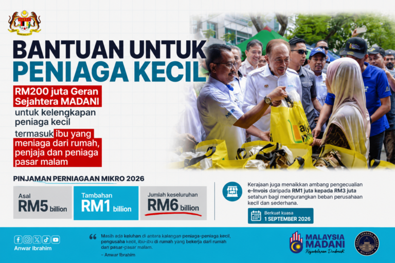 Peniaga kecil dapat nafas baharu: RM200 juta geran, dana mikro kini RM6 bilion