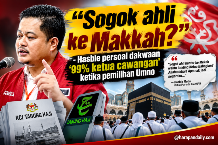 “Sogok ahli ke Makkah?” – Hasbie persoal dakwaan ‘99% ketua cawangan’ ketika pemilihan Umno