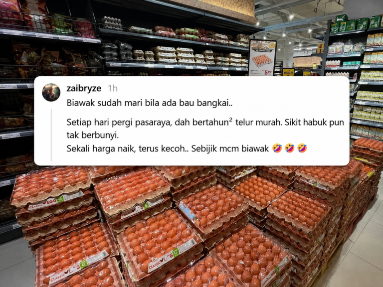Masa harga telur murah tak tahu bersyukur, masa naik terus orang PN menggelupur