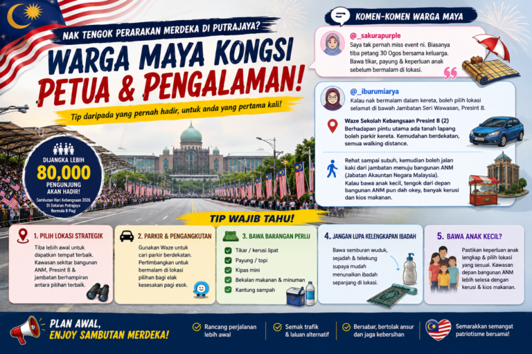 80,000 orang dijangka serbu Putrajaya, warga maya kongsi cara elak kelam-kabut