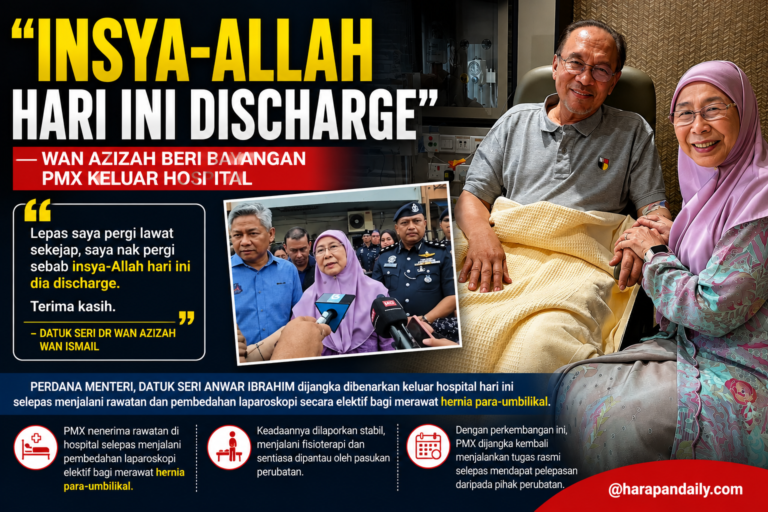 “Insya-Allah hari ini discaj” – Wan Azizah beri bayangan PMX keluar hospital