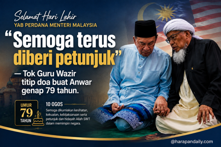“Semoga terus diberi petunjuk” – Tok Guru Wazir titip doa buat Anwar genap 79 tahun