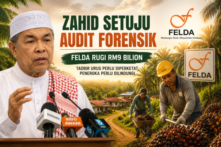 FELDA rugi RM9 bilion, Zahid setuju audit forensik