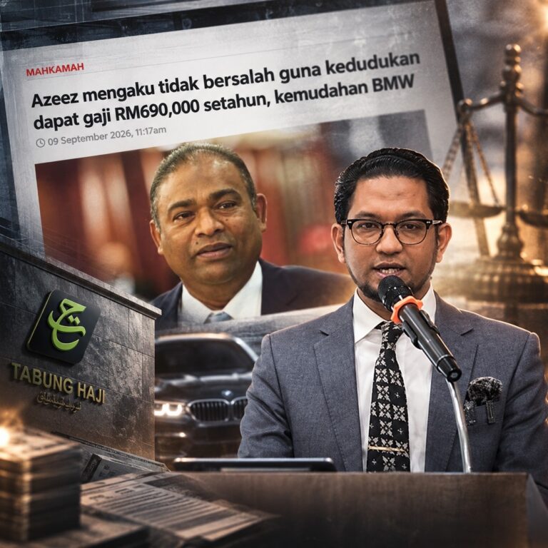 Kes Azeez Rahim: Wang pendeposit Tabung Haji mesti diutamakan, tiada siapa kebal dari undang-undang