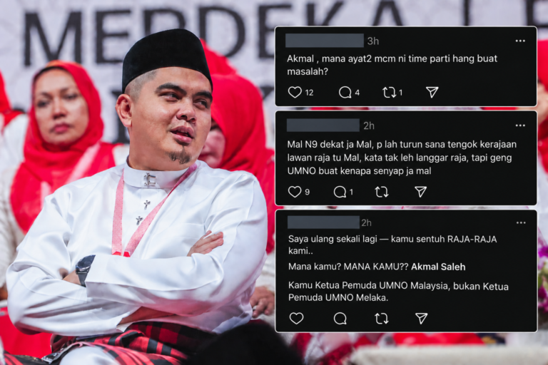 Rakyat mainkan balik video ‘jangan sentuh raja kami’, kenapa Akmal tak lantang dekat geng sendiri?