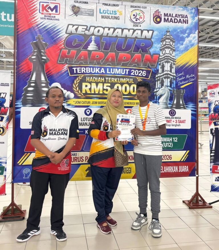 194 peserta gegarkan Kejohanan Catur Harapan Lumut 2026, 160 daripadanya bakat muda.