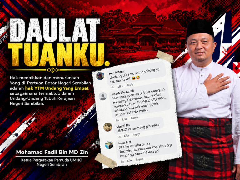 Laung ‘Daulat Tuanku’, tapi sokong penurunan takhta? Kenyataan Pemuda Umno cetus kecaman