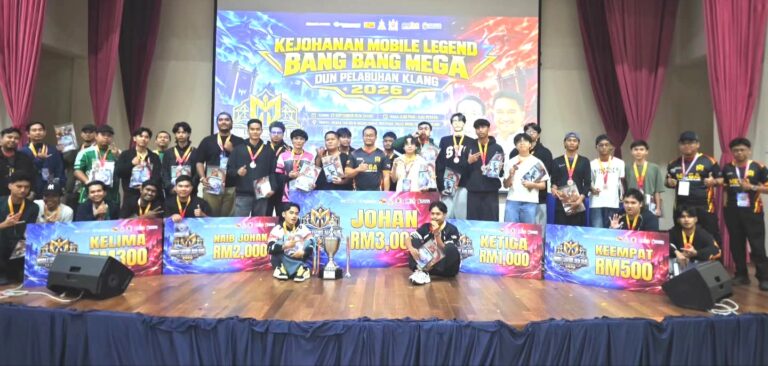 300 belia, 50 pasukan berentap dalam Kejohanan Mobile Legends Mega DUN Pelabuhan Klang